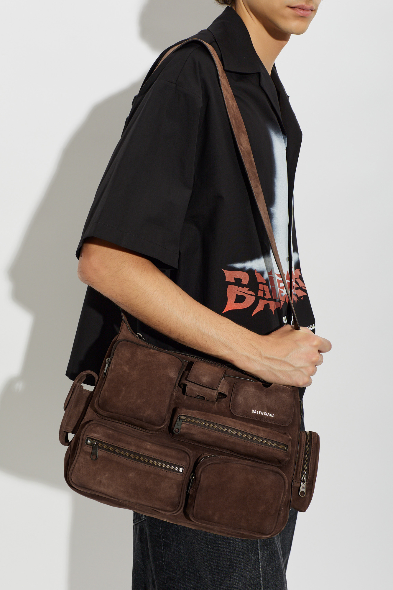 Brown Suede bag 'Superbusy' Balenciaga - Vitkac AS